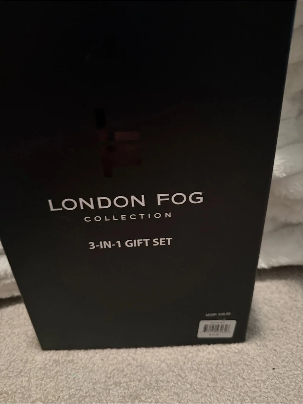 London Fog Black and White Houndstooth Gift Set